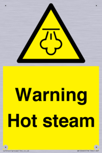 Warning Hot steam